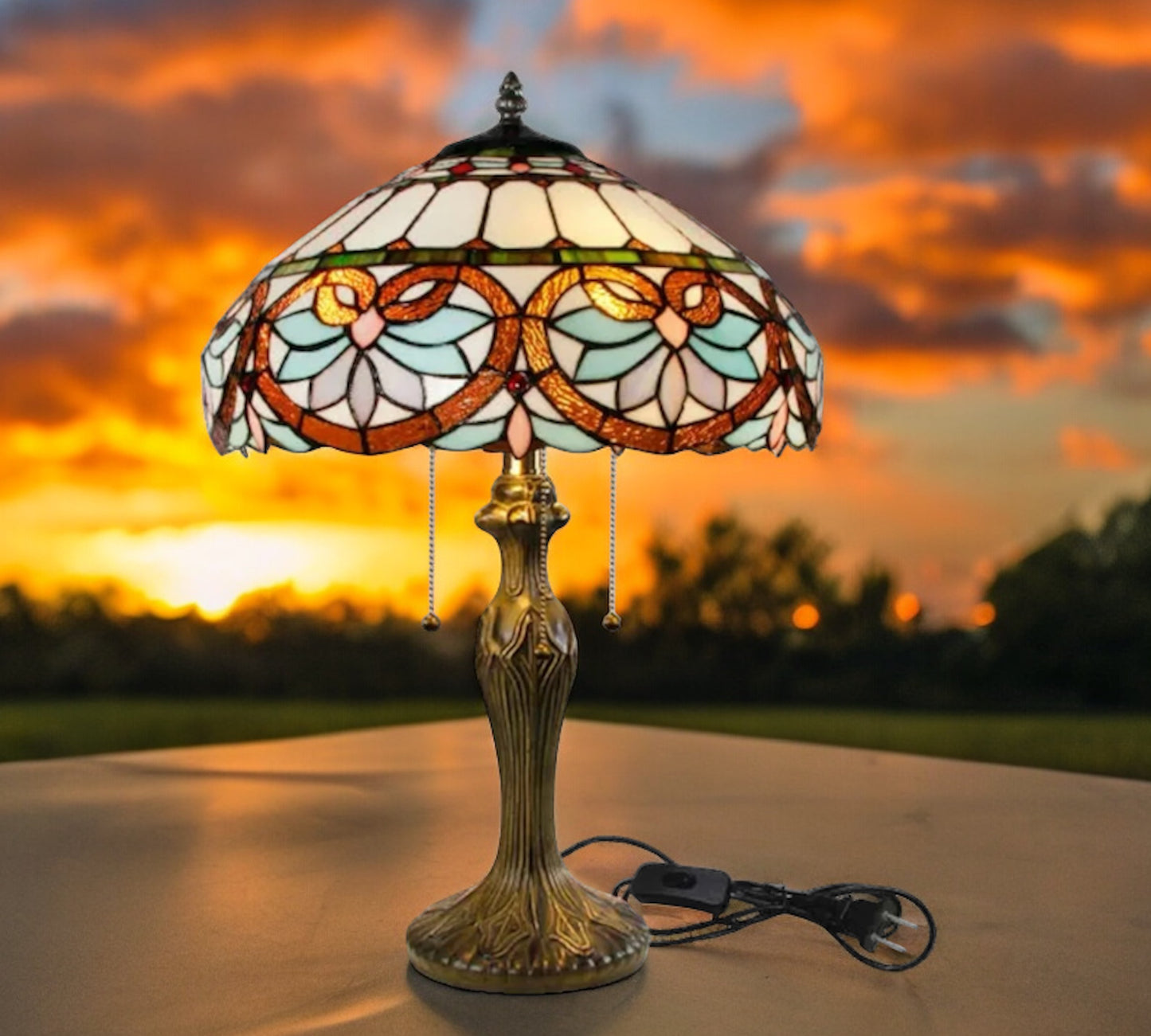 Tiffany Table Lamp 40cm Shade (15059)