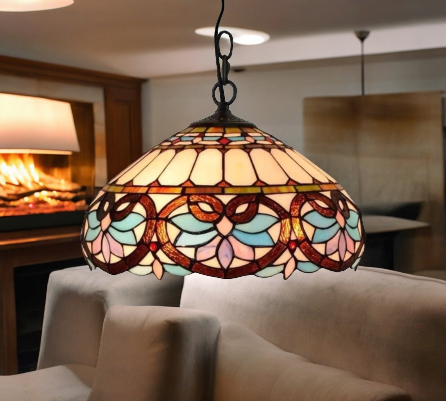 Tiffany Pendant Lamp 40cm shade (16045C)