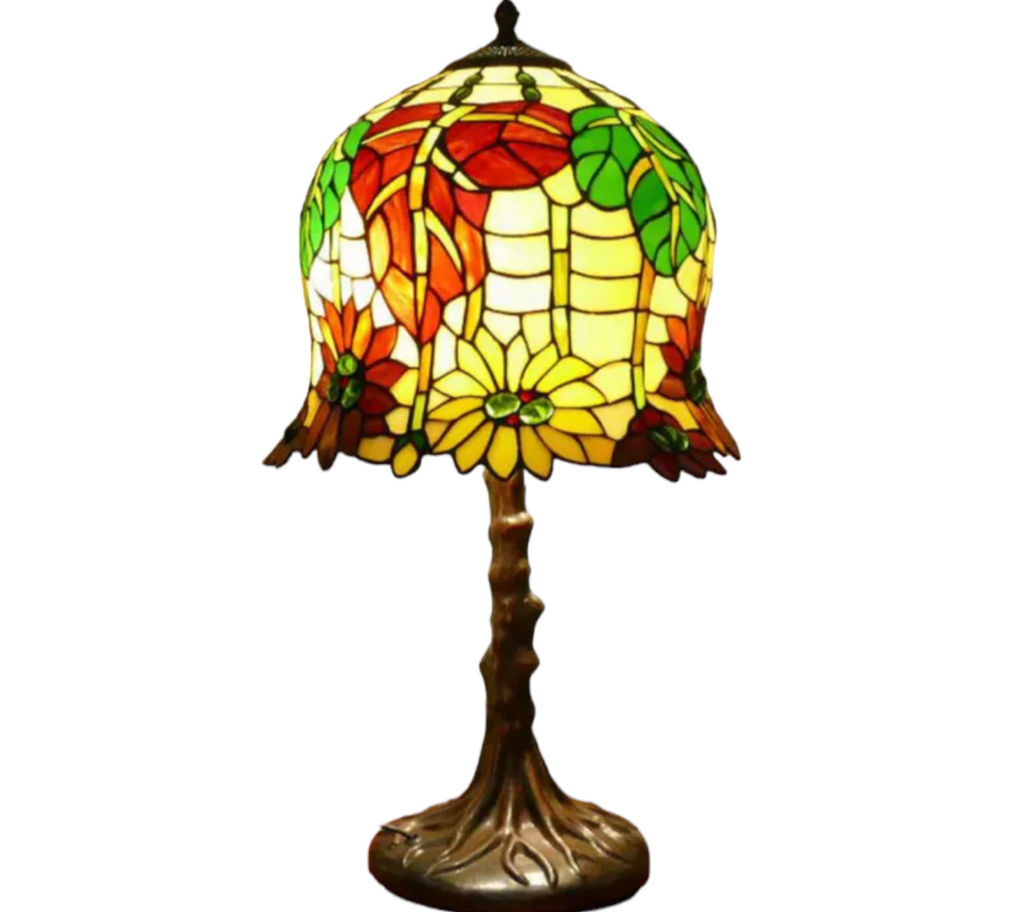 Tiffany Sunflower Table Lamp 33cm Shade (15076)