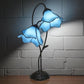 LARGR Water Lily Flower Style Tiffany Table Lamp (12034B)