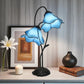 LARGR Water Lily Flower Style Tiffany Table Lamp (12034B)
