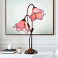 LARGR Water Lily Flower Style Tiffany Table Lamp (12034R)
