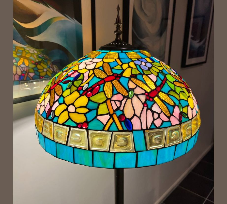 Tiffany Floor Lamp LARGE 46cm shade (19004)