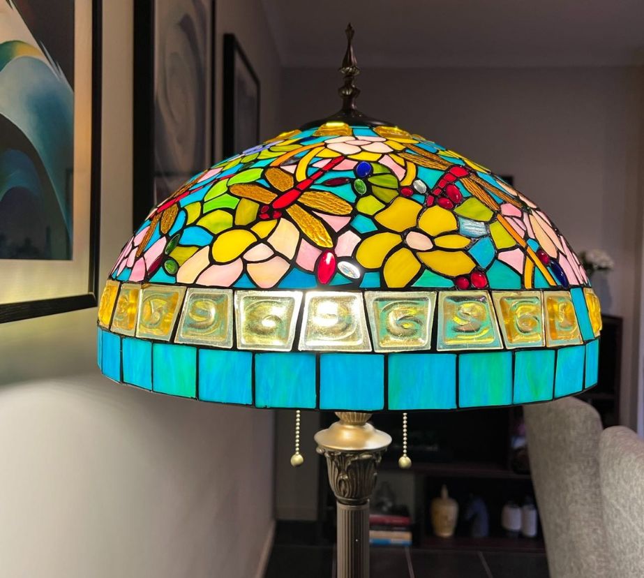 Tiffany Floor Lamp LARGE 46cm shade (19004)