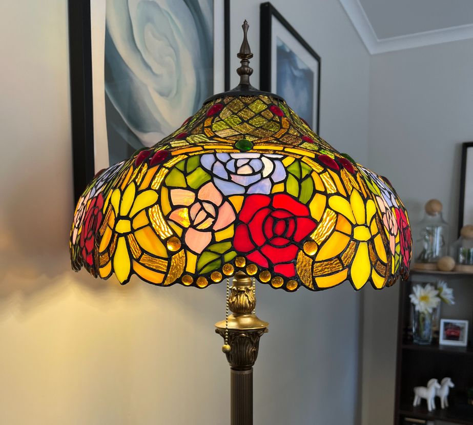 Tiffany Floor Lamp LARGE 46cm shade (19006)