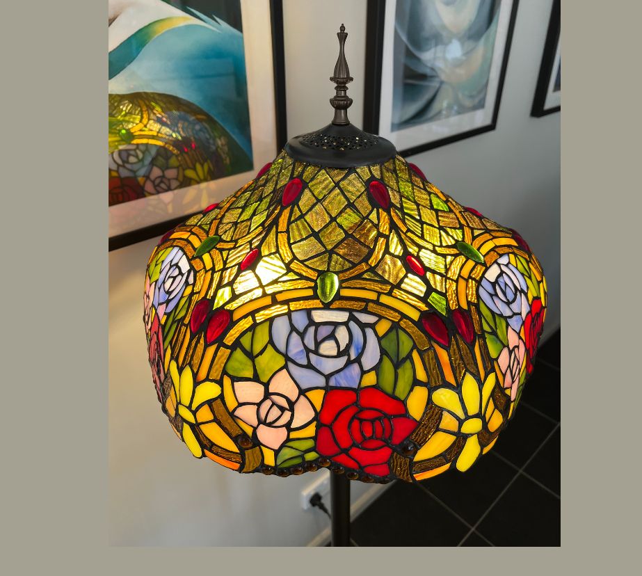 Tiffany Floor Lamp LARGE 46cm shade (19006)