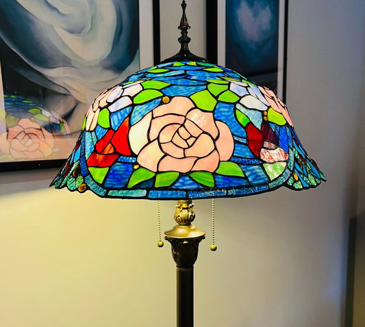 Tiffany Floor Lamp LARGE 46cm shade (19005)