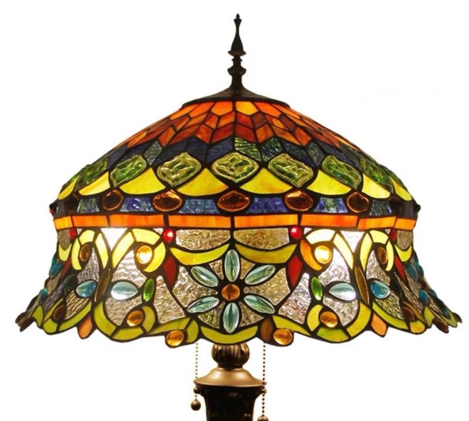 Tiffany Floor Lamp LARGE 46cm shade (19002)